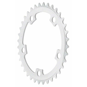 110mm 5-Bolt Mountain Middle Chainring Anodized Silver