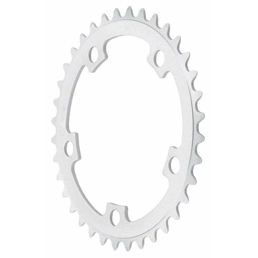 110mm 5-Bolt Mountain Middle Chainring Anodized Silver