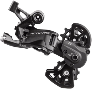 Acolyte Super Short Rear Derailleur - 8 Speed Super Short Cage BLK With SpringLock