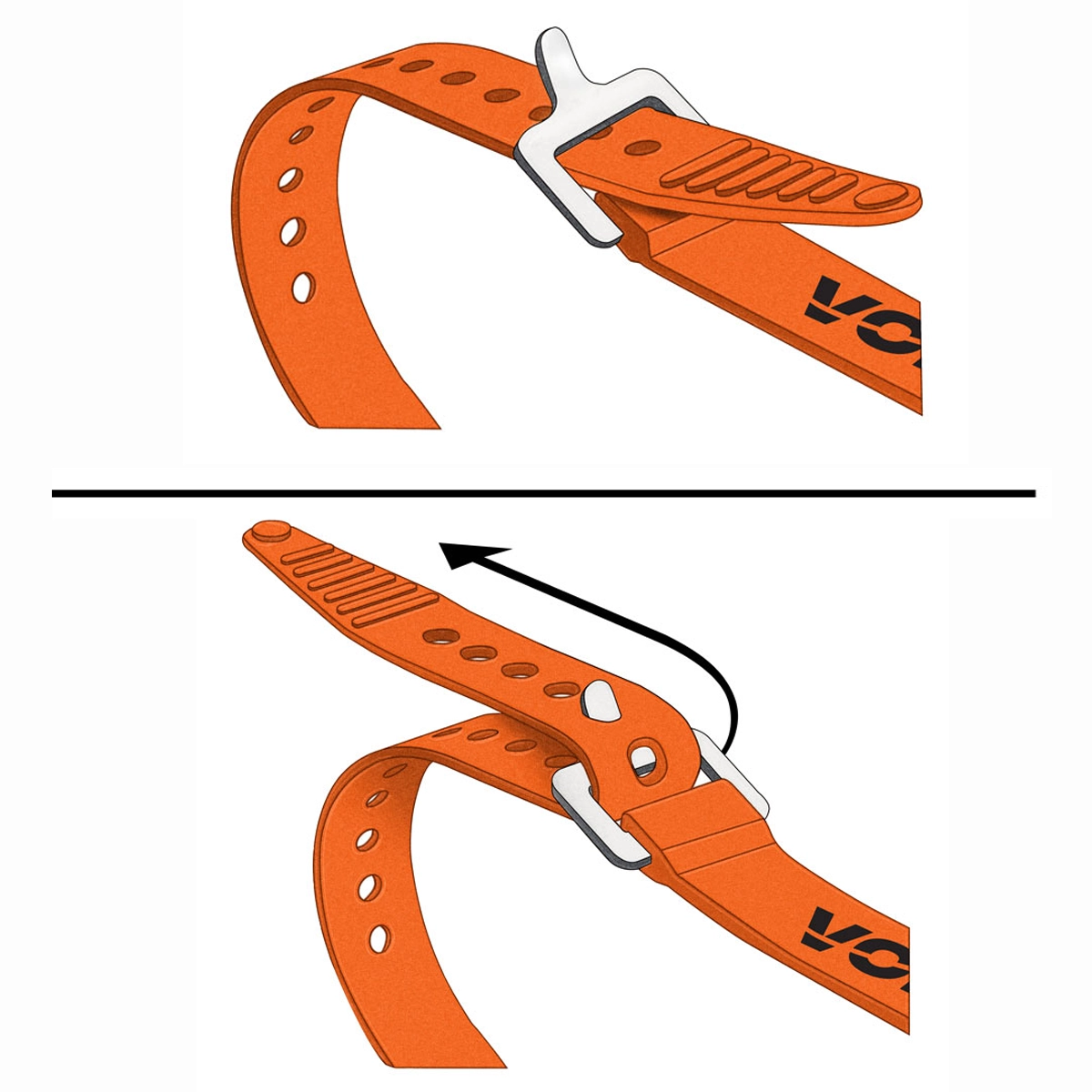 Aluminum Buckle 20" Strap
