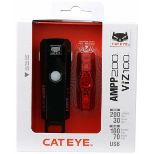 AMPP200/ViZ100 Headlight/Taillight Set - Black