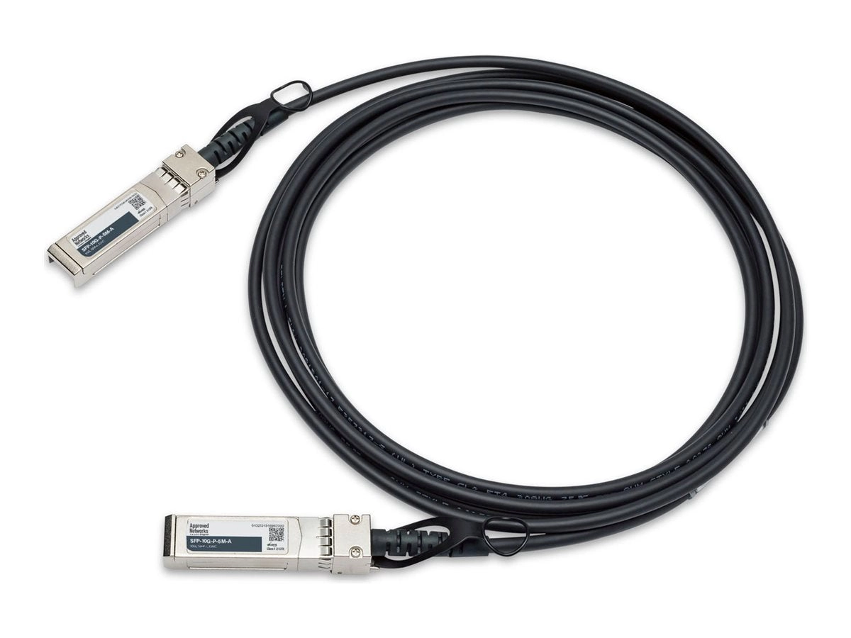 Approved Networks - 10GBase-CU direct attach cable - SFP  to SFP  - 16.4 ft - twinaxial - passive, solid SFP-10G-P-5M-A