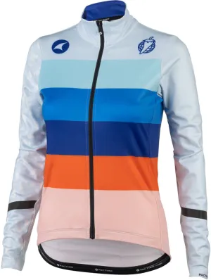 Arctica Womens Long Sleeve Jersey - Light Blue w/Stripes Medium