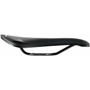 Aspide Short Open-Fit Saddle - Steel Black Mens Narrow