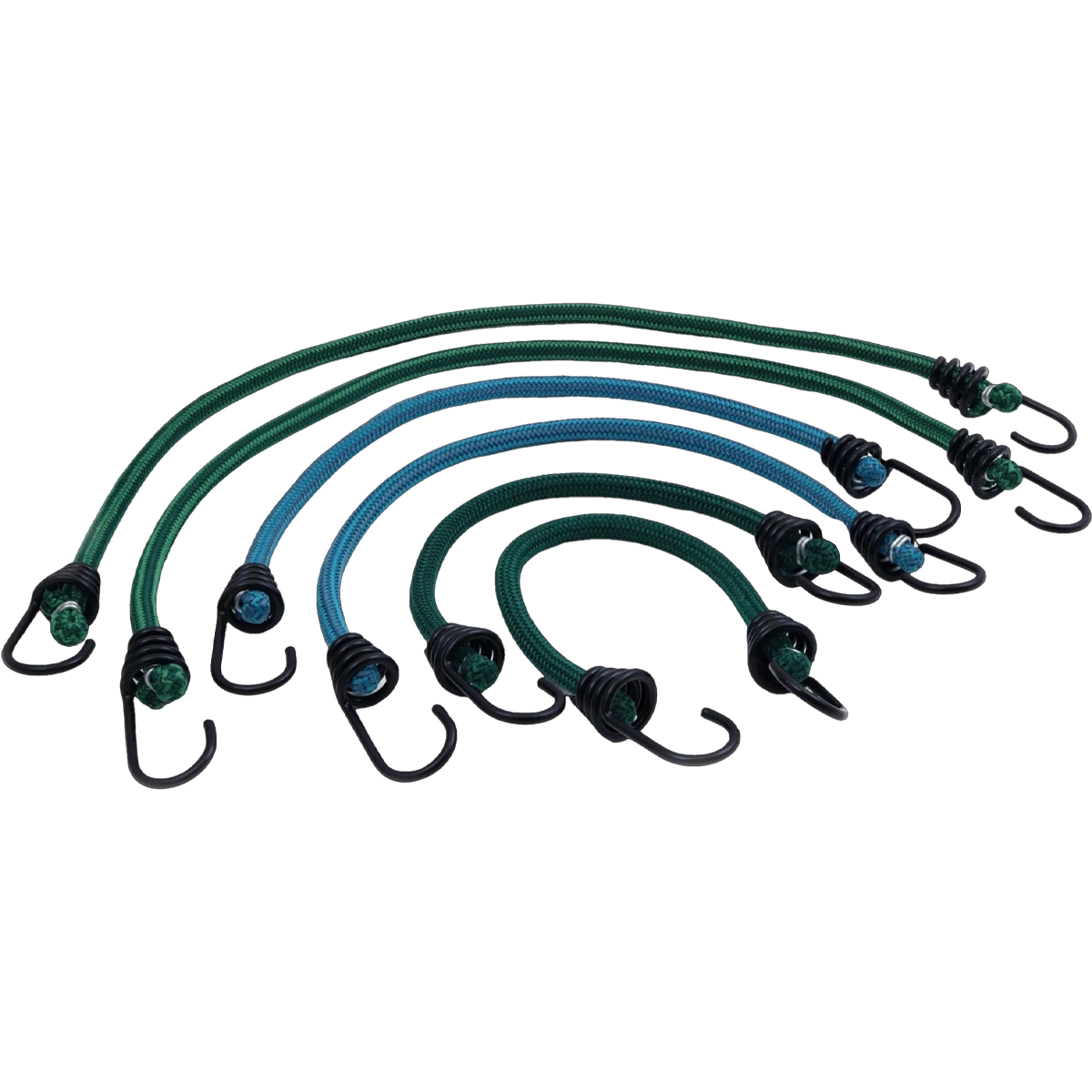 Assorted Bungee Cords - 6 Pack