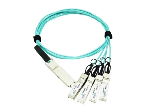 Axiom - 40GBase-AOC direct attach cable - QSFP  to SFP  - 1 m - fiber optic - Active Optical Cable (AOC) QSFP-4XS10G-AOC01M-AX