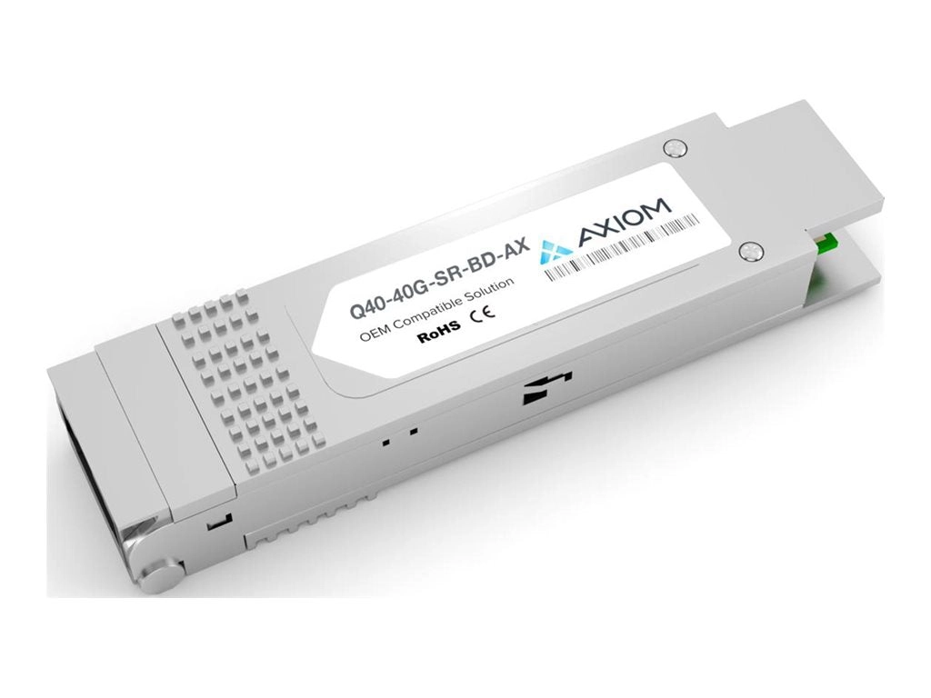 Axiom - QSFP  transceiver module - 40GbE - 40GBase-SR-BiDi - LC multi-mode - up to 492 ft - 832-918 nm Q40-40G-SR-BD-AX