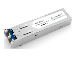 Axiom - SFP (mini-GBIC) transceiver module (equivalent to: Black Box LFP403) - 1GbE - 155Base-EX - LC single-mode - up to 18.6 AXG103253