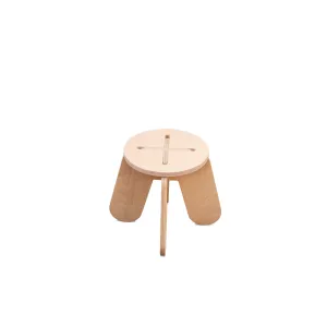 babai Wooden Children Stool X Pink
