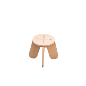 babai Wooden Children Stool X Pink
