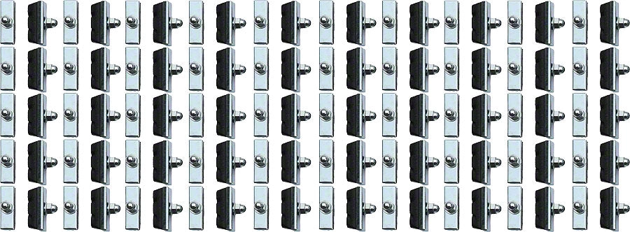 Basics X-Caliper Brake Pads - Threaded Black Box of 50 Pairs