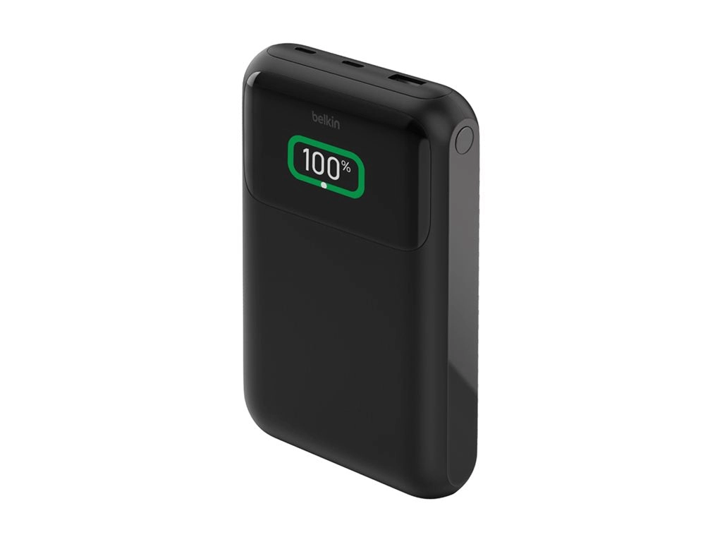 Belkin BoostCharge Pro - Power bank - 20000 mAh - 65 Watt - Fast Charge, PD - 3 output connectors (24 pin USB-C, USB) BPB020BTBK