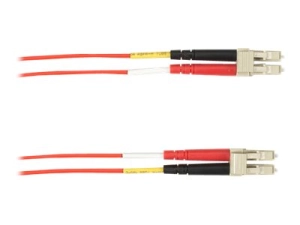 Black Box - Patch cable - LC multi-mode (M) to LC multi-mode (M) - 10 m - fiber optic - 62.5 / 125 micron - plenum - red FOCMP62-010M-LCLC-RD