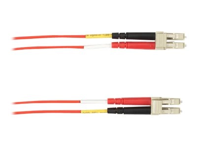 Black Box - Patch cable - LC multi-mode (M) to LC multi-mode (M) - 10 m - fiber optic - 62.5 / 125 micron - plenum - red FOCMP62-010M-LCLC-RD
