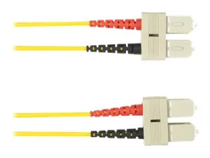 Black Box - Patch cable - SC multi-mode (M) to SC multi-mode (M) - 10 m - fiber optic - 62.5 / 125 micron - yellow FOCMR62-010M-SCSC-YL