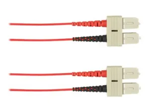 Black Box - Patch cable - SC single-mode (M) to SC single-mode (M) - 20 m - fiber optic - plenum - red FOCMPSM-020M-SCSC-RD
