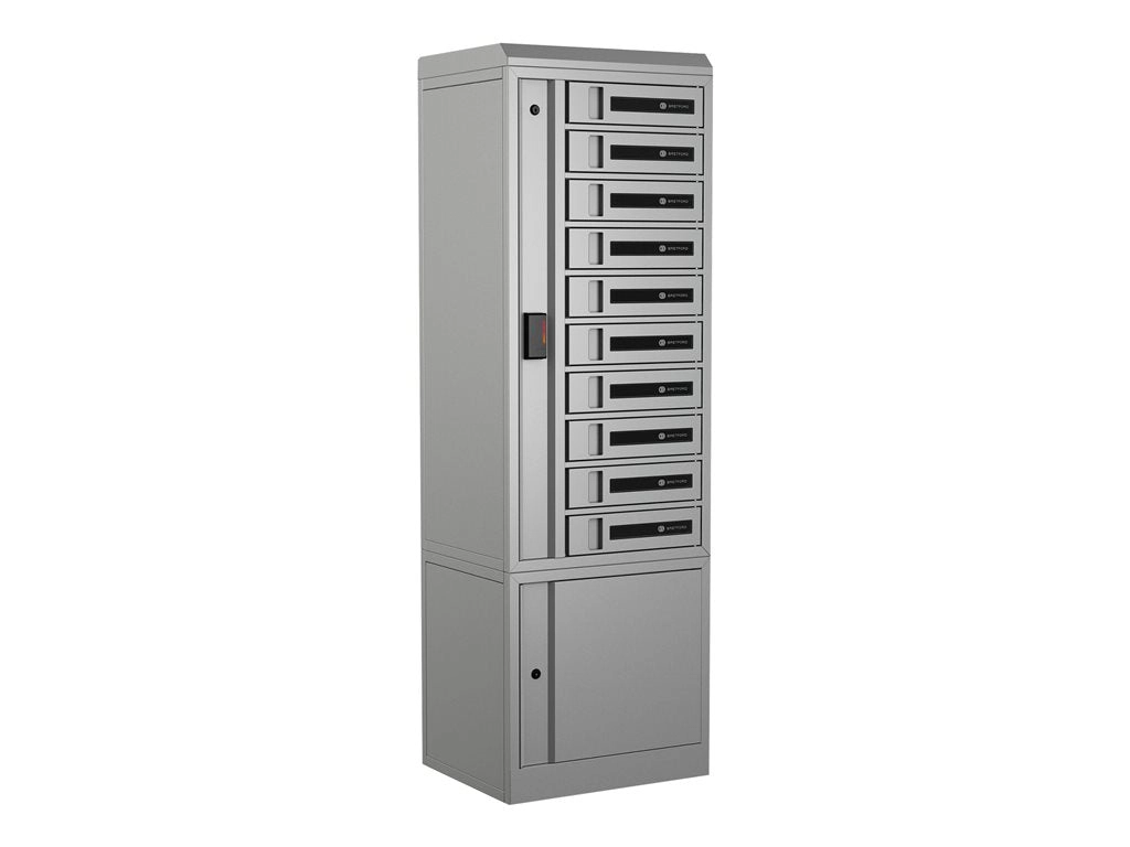 Bretford TechGuard Connect TCLAUS100EF55 - Cabinet unit (charge only) - for 10 notebooks/tablets/cellular phones - lockable -