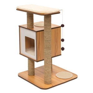 Catit Vesper Cat Furniture, V-Base, Walnut