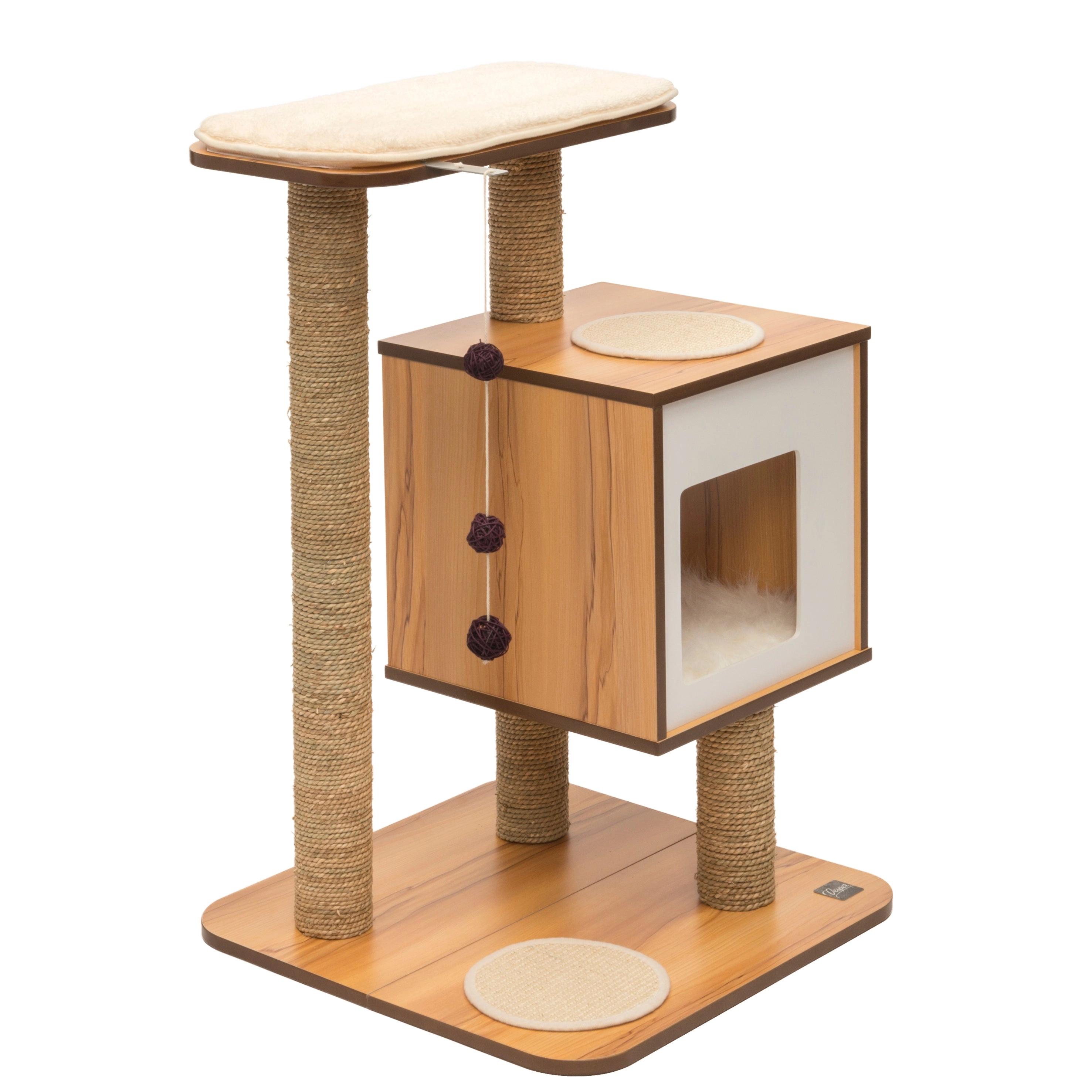 Catit Vesper Cat Furniture, V-Base, Walnut