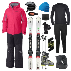 Columbia The Works Package w/ Bibs - Girl's Ski