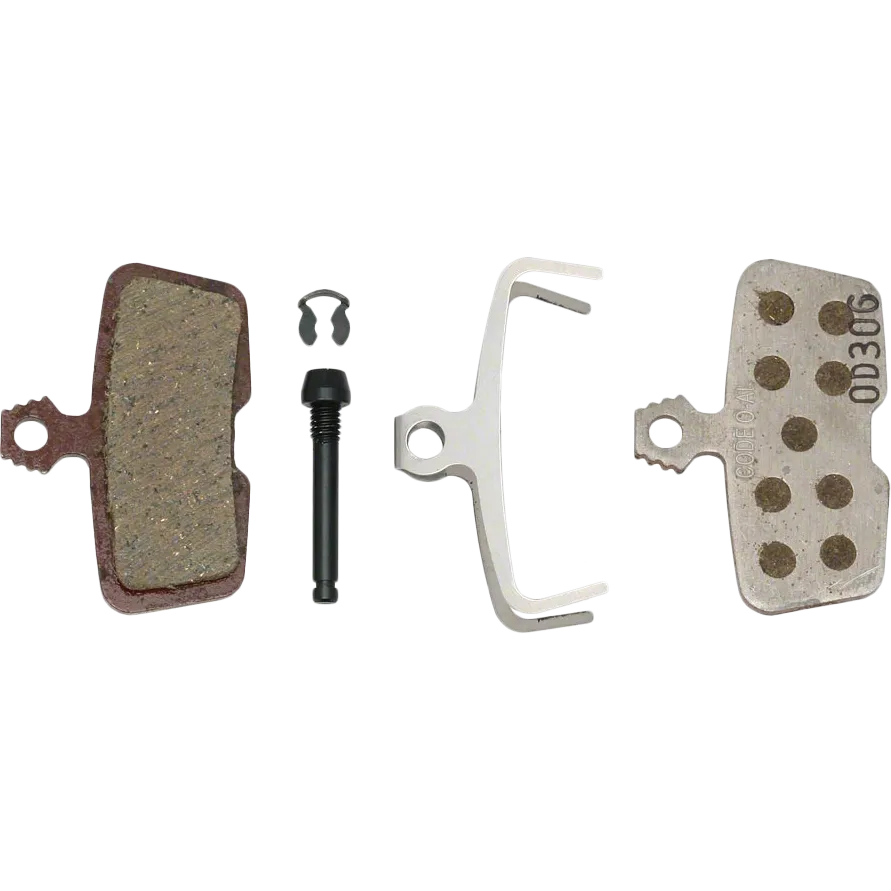Disc Brake Pads, Organic Compond, Aluminum Backed, Quiet/Light