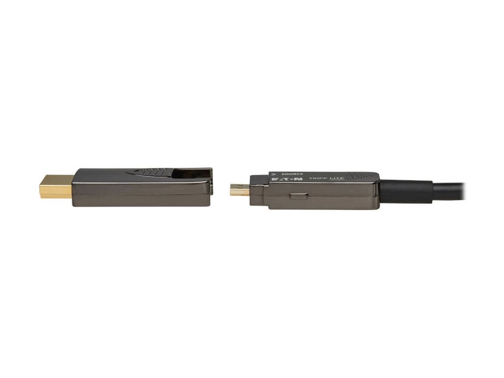 Eaton Tripp Lite Series 8K HDMI Fiber Active Optical Cable (AOC) - 8K UHD @ 60 Hz, HDR, Detachable Connector, M/M, Black, 20 P568FM-20M-8K6