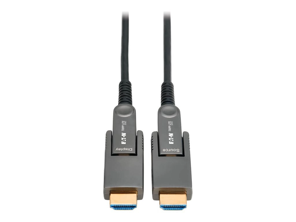 Eaton Tripp Lite Series 8K HDMI Fiber Active Optical Cable with Detachable Connectors M/M 8K 60Hz Black 40M - HDMI cable - HDMI P568FMM-40M-8K6