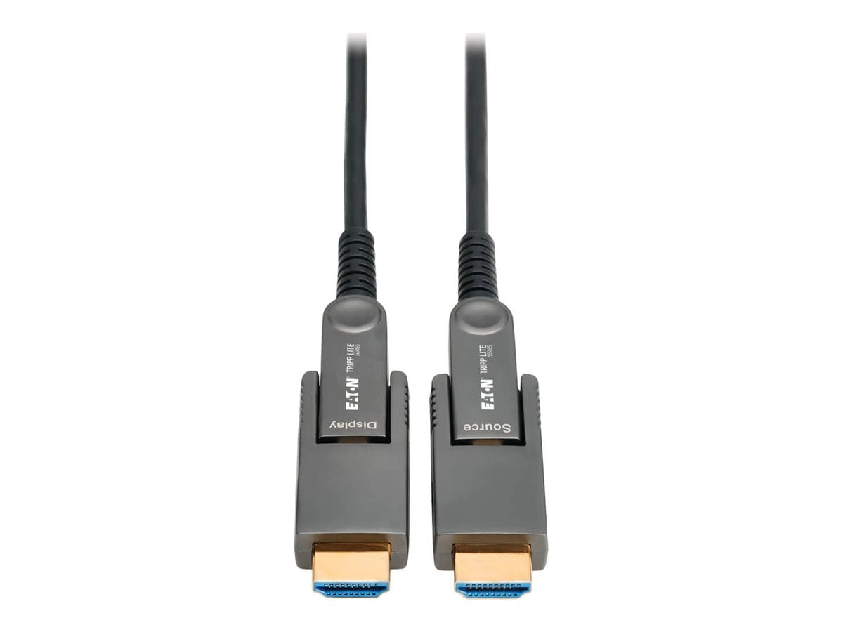 Eaton Tripp Lite Series 8K HDMI Fiber Active Optical Cable with Detachable Connectors M/M 8K 60Hz Black 40M - HDMI cable - HDMI P568FMM-40M-8K6