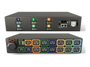 Geist Monitored Unit Level MN05MDR1-15P3B8-6PS15D0H10-S - Power distribution unit (rack-mountable) - AC 208 V - 17.2 kW - 3-phase VP4N62A1