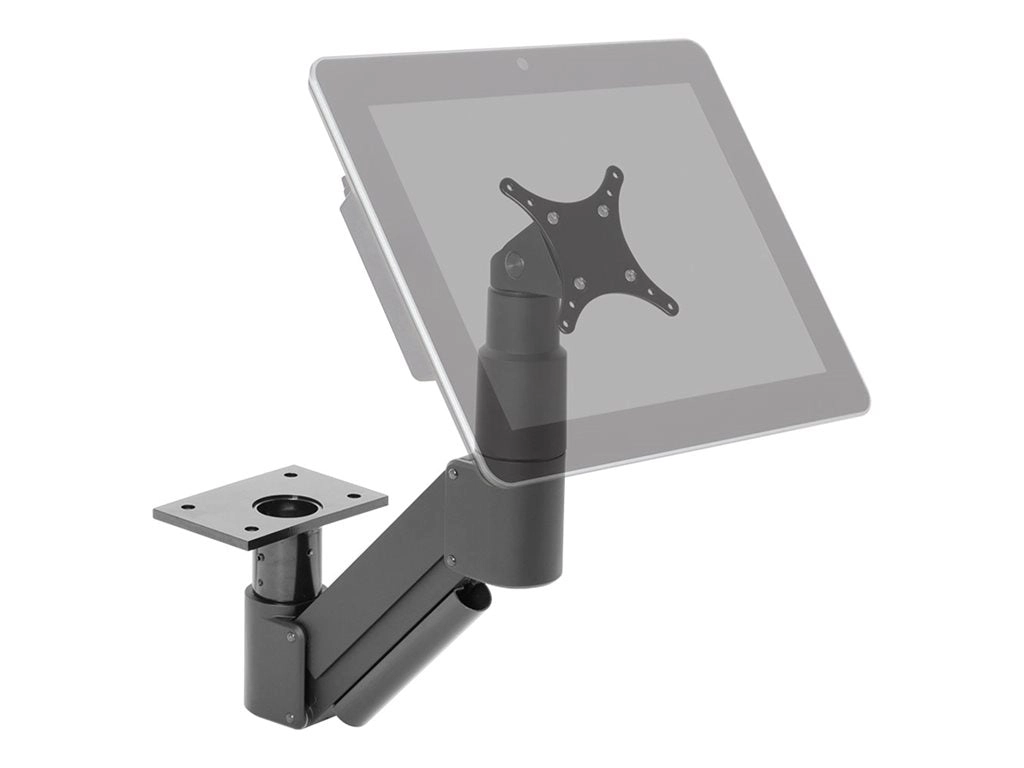 HAT Design Works 3520 - Mounting kit (articulating arm mount) - for monitor - vista black - screen size: up to 27 - under-the-table 3520-450-104