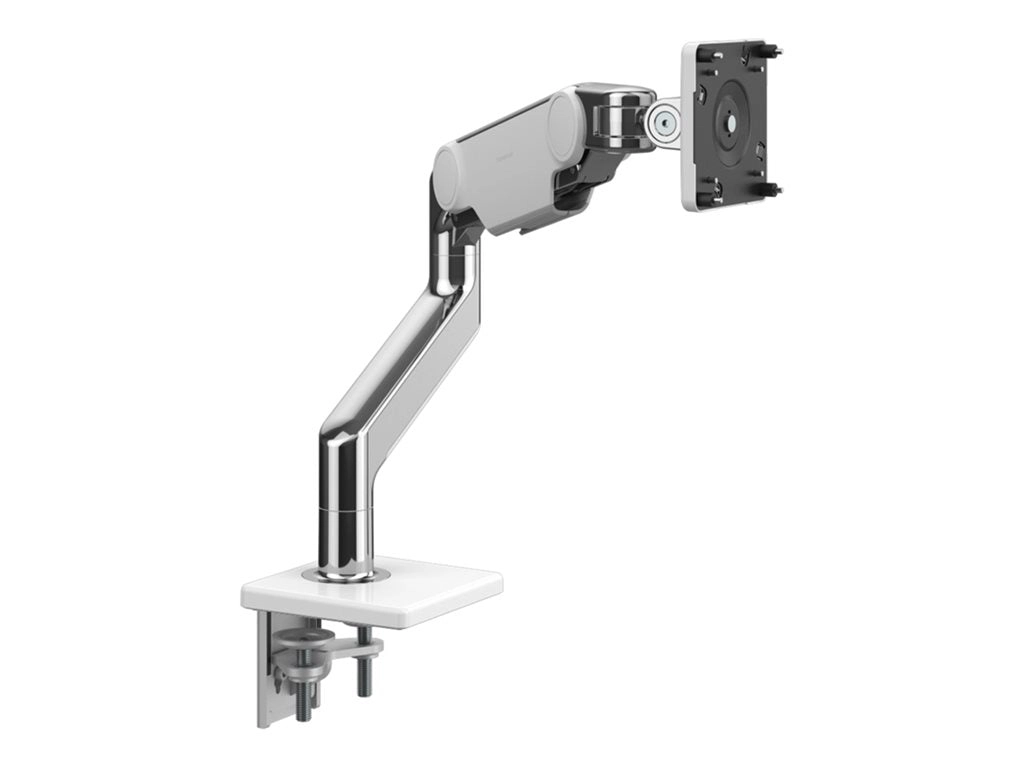 Humanscale M10 - Mounting kit (monitor arm) - for LCD display - polished aluminum with white trim - mounting interface: 100 x M10NTNDWBTW