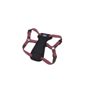 K9 Explorer® Reflective Adjustable Padded Dog Harness, Berry Large