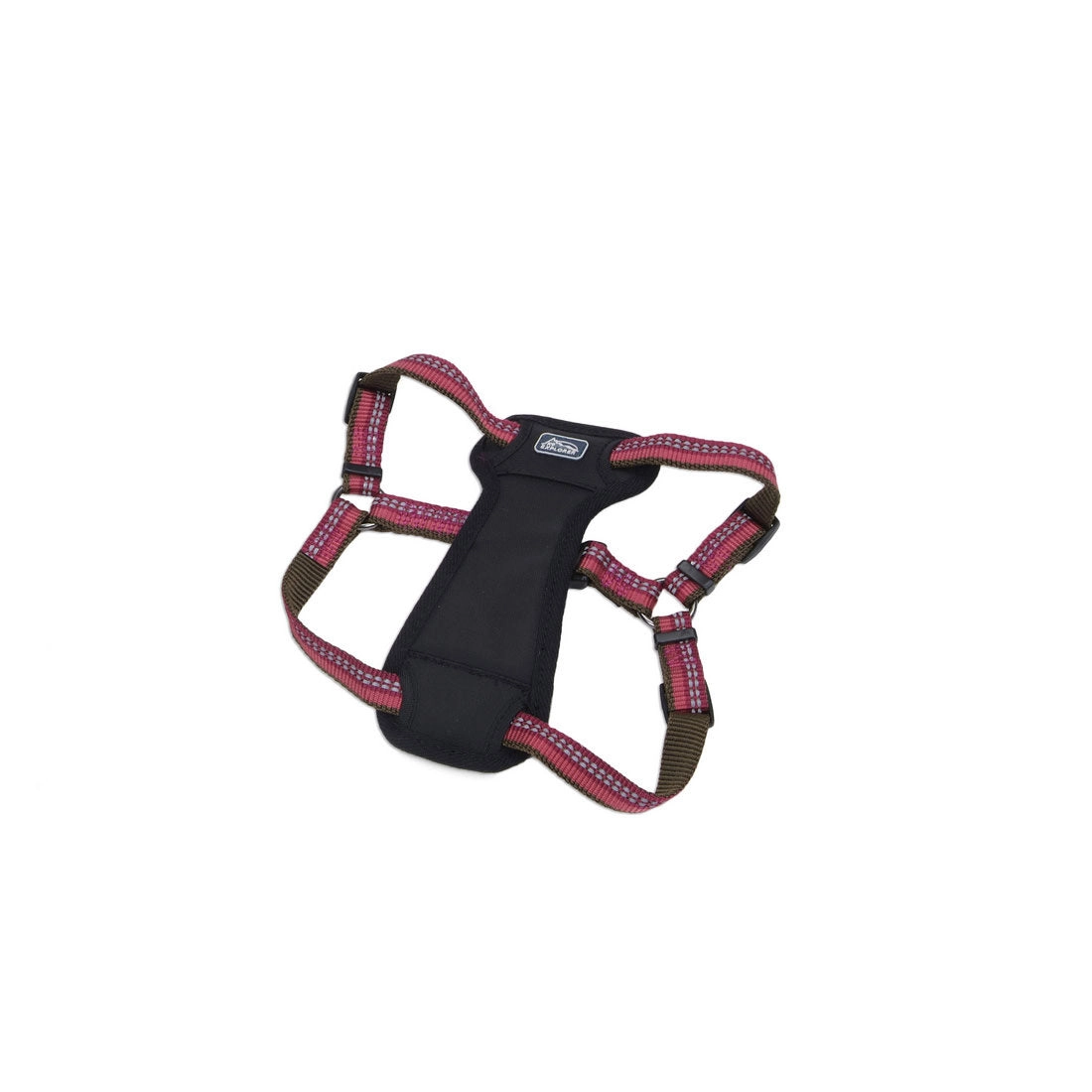 K9 Explorer® Reflective Adjustable Padded Dog Harness, Berry XS