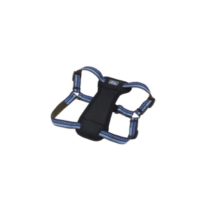 K9 Explorer® Reflective Adjustable Padded Dog Harness, Blue Medium