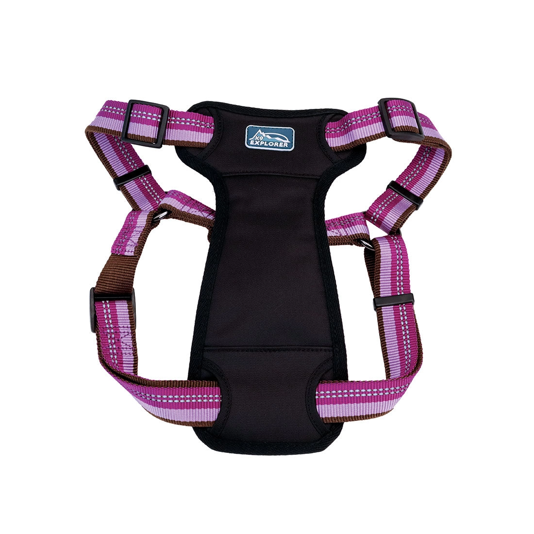 K9 Explorer® Reflective Adjustable Padded Dog Harness, Rosebud Small
