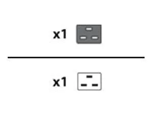 Lenovo - Power extension cable - IEC 60320 C20 to IEC 60320 C19 - AC 100-250 V - 16 A - 6.6 ft - for ThinkSystem SR670 V2 7Z22, 4L67A86680