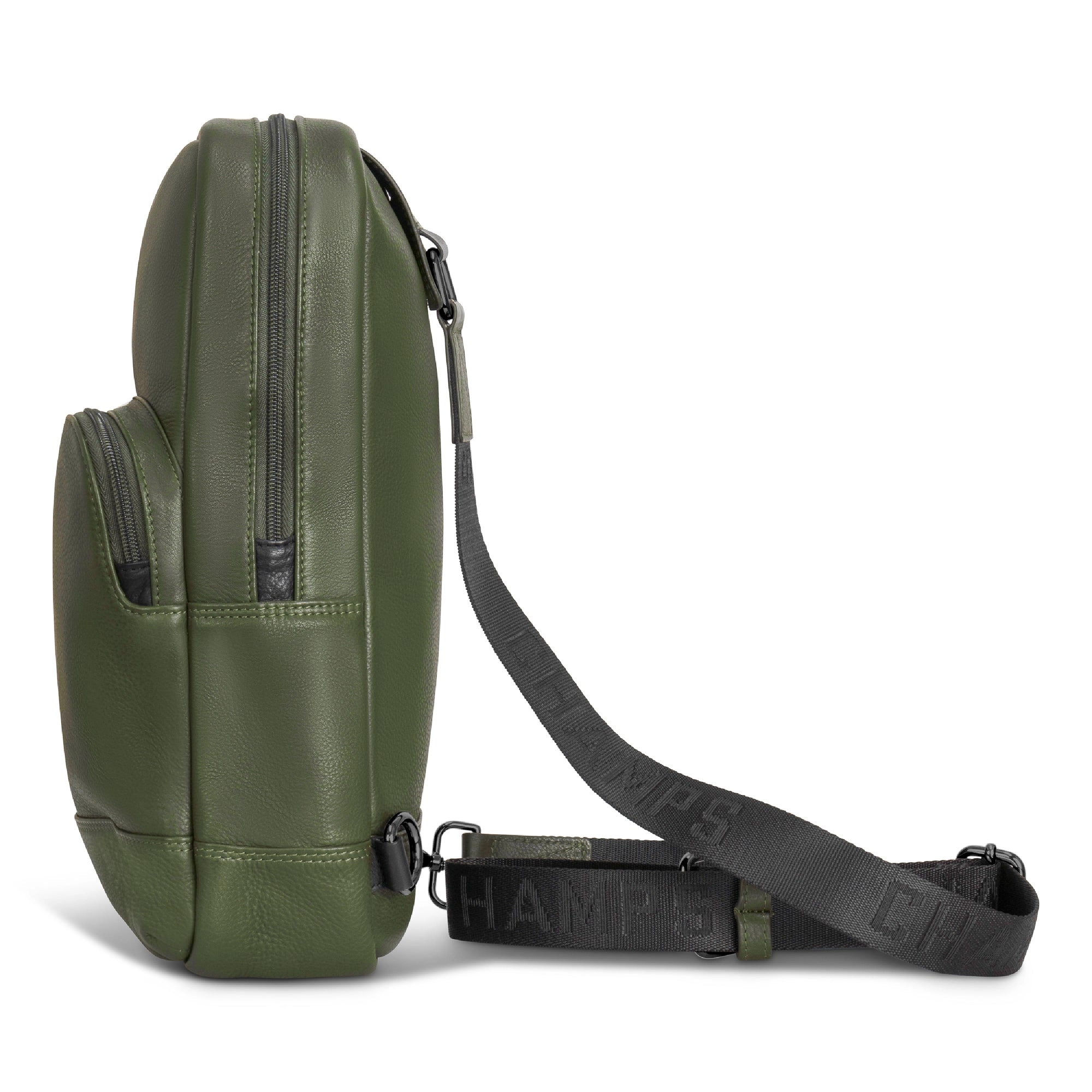 Onyx / Leather Sling Bag *Drop Ship*