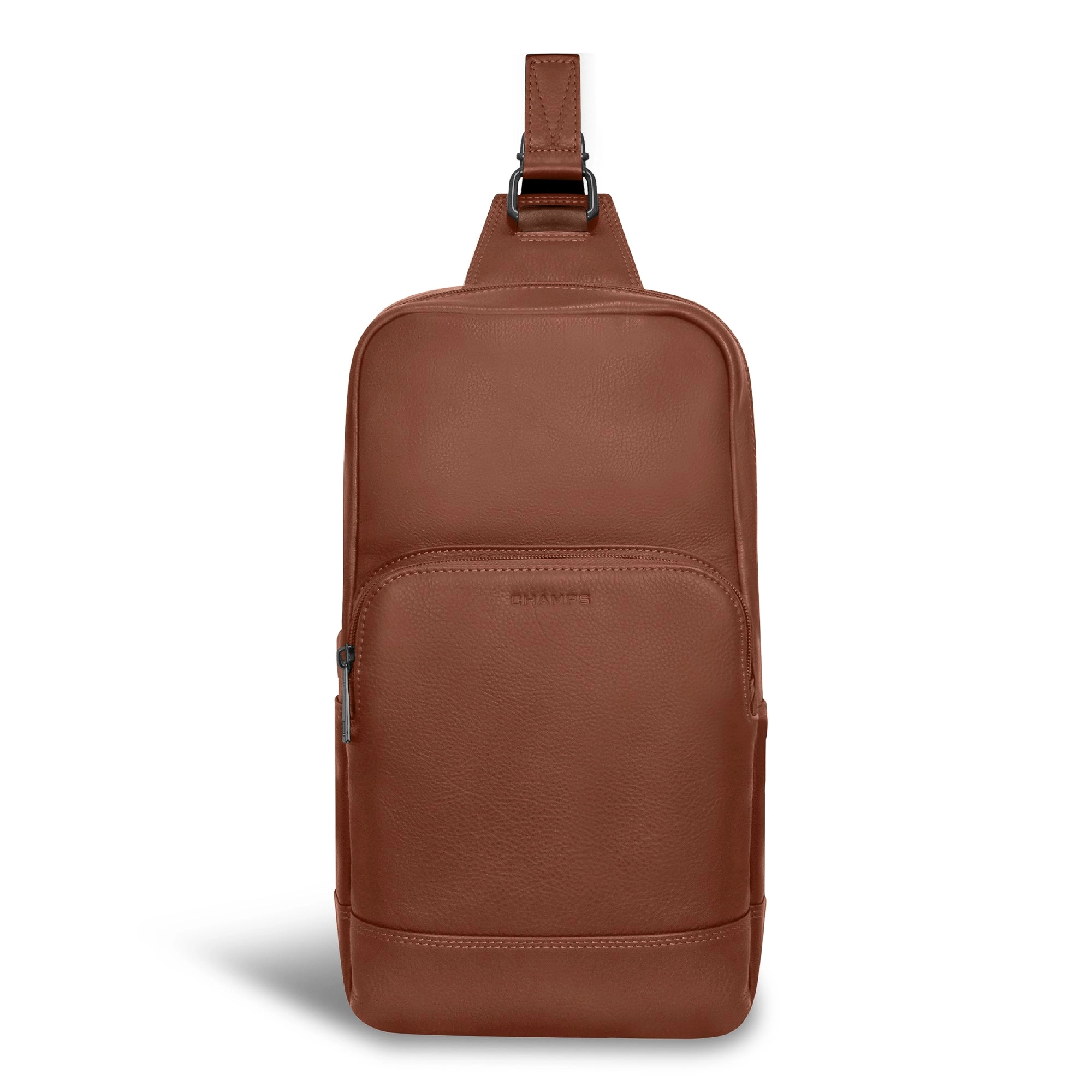 Onyx / Leather Sling Bag *Drop Ship*