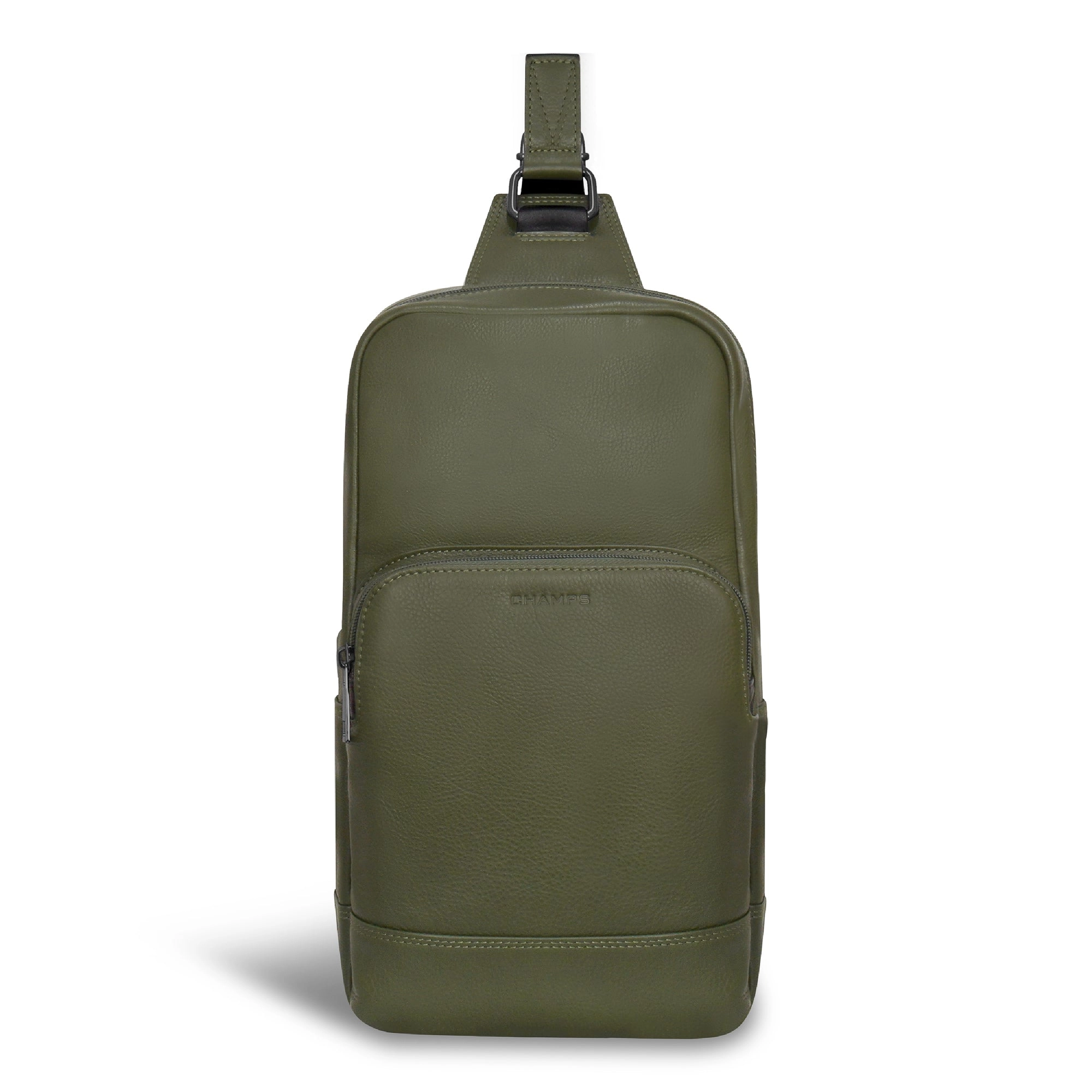 Onyx / Leather Sling Bag *Drop Ship*