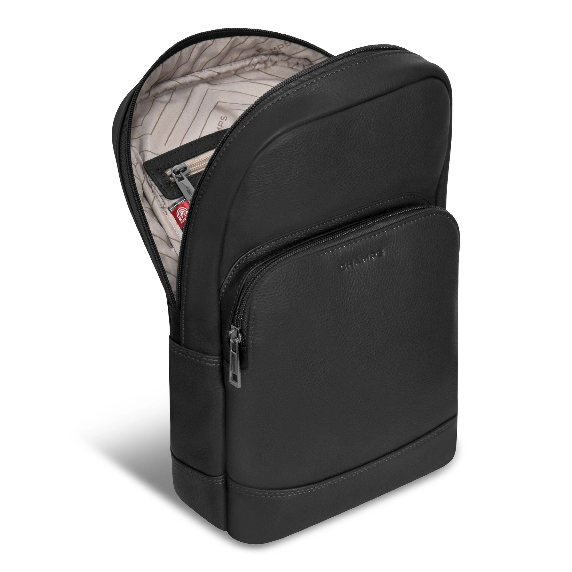 Onyx / Leather Sling Bag