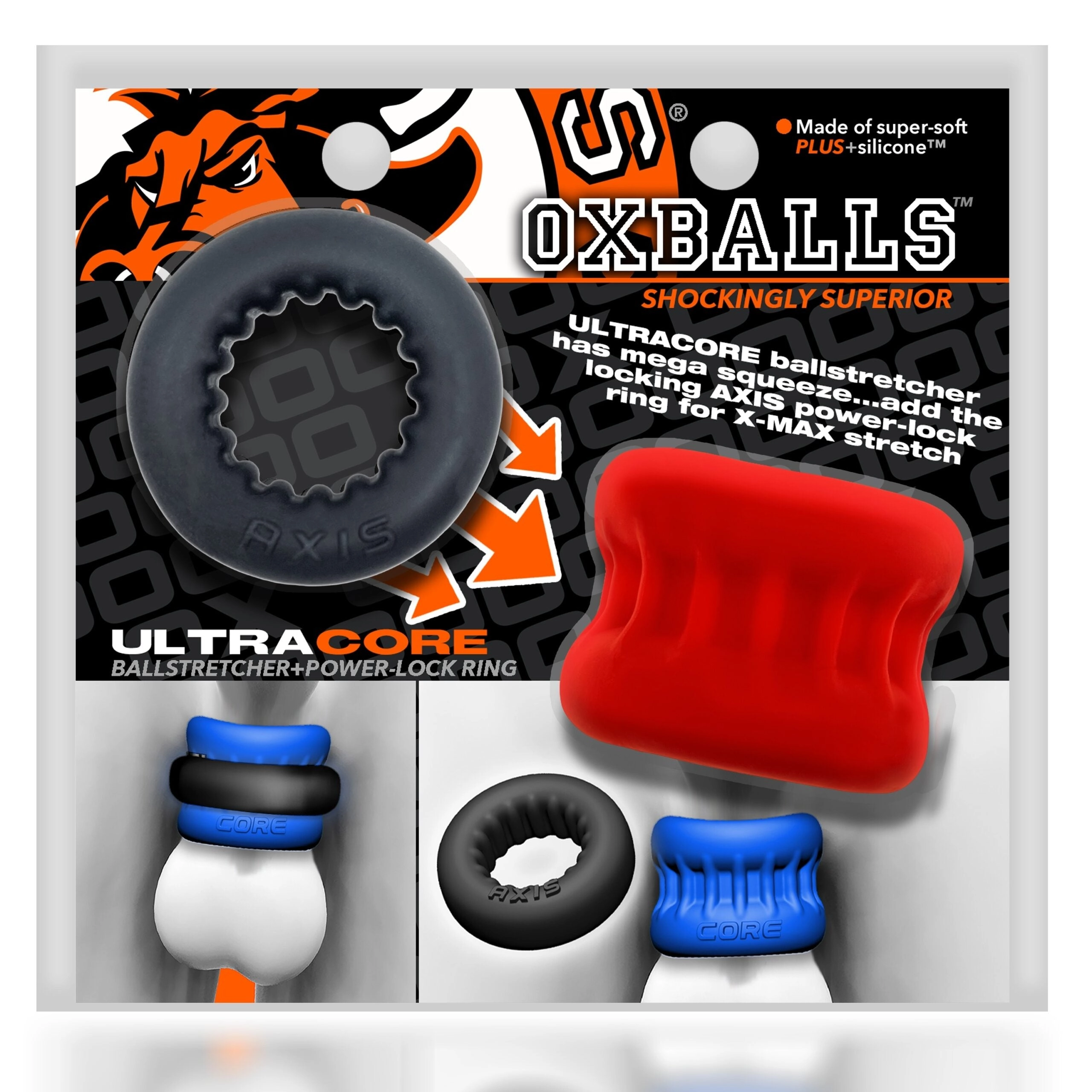 Oxballs Ultracore Ball Stretcher - Red