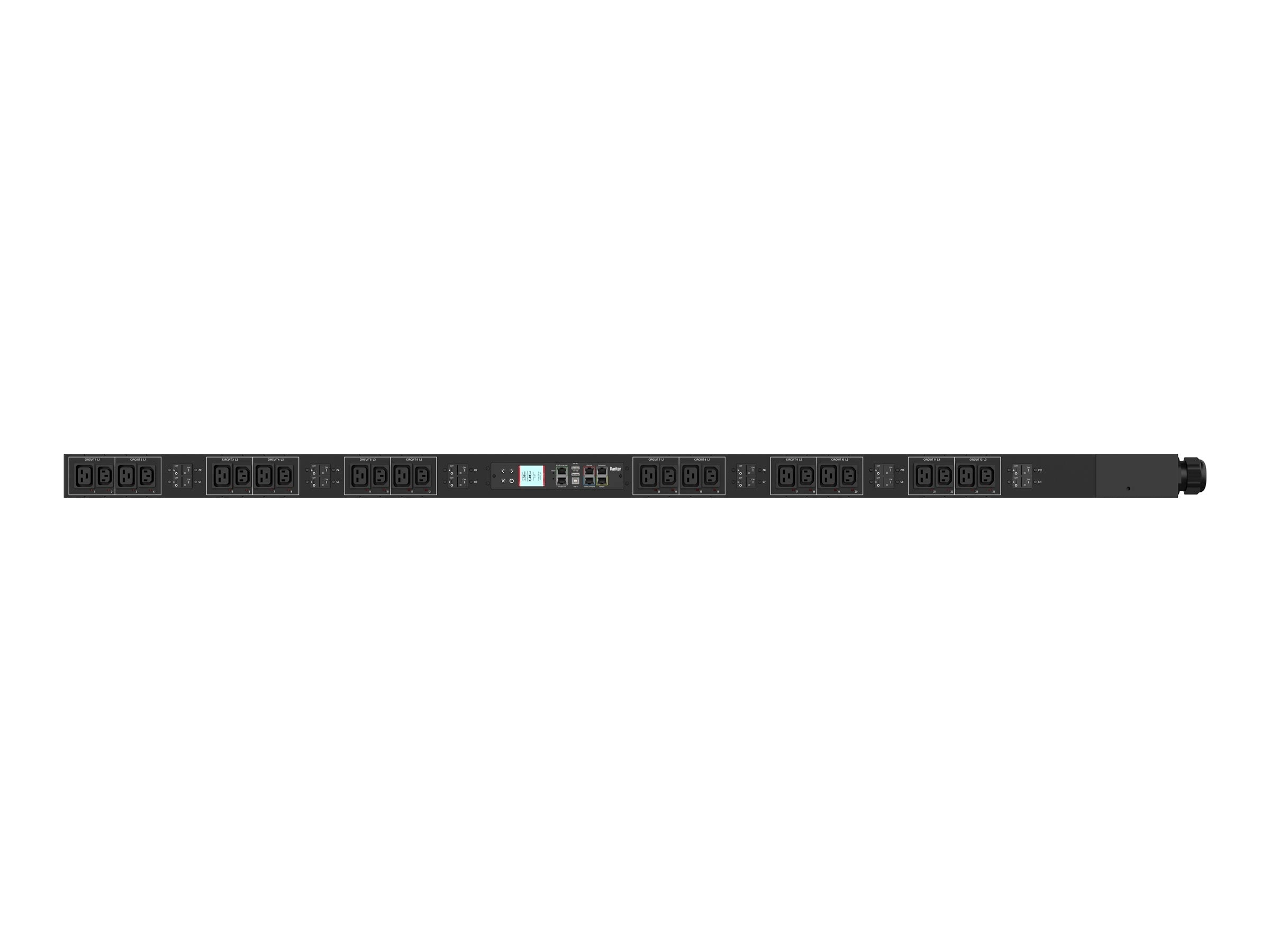 Raritan PX3-5150U-V2 - Power distribution unit (rack-mountable) - 400 V - 43600 VA - 3-phase WYE - RS-232, USB, Ethernet 10/100/1000