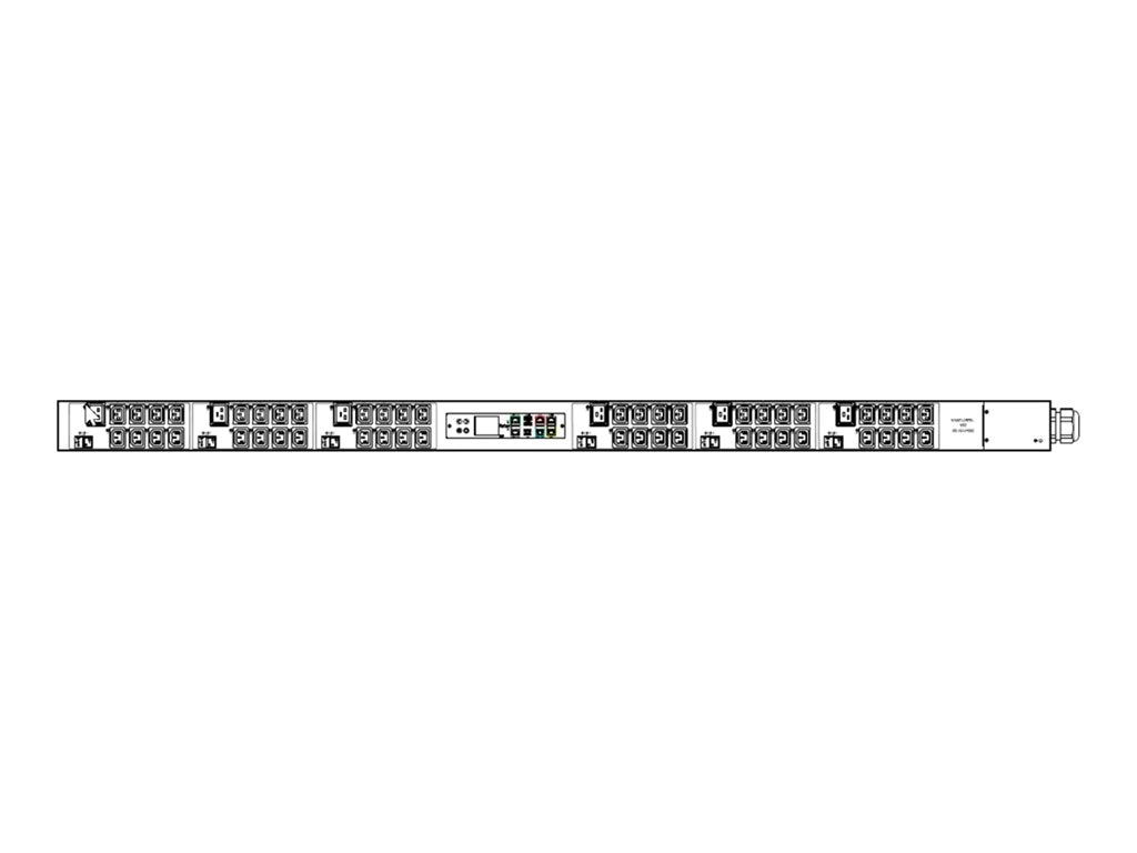 Raritan PX3-5785I3U-O1V2 - Power distribution strip (rack-mountable) - AC 208 V - 17300 VA - 3-phase WYE - Ethernet 10/100/1000