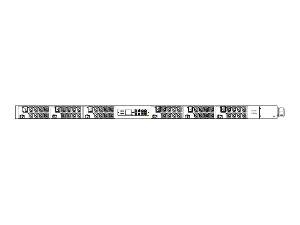 Raritan PX3-5785I3U-O1V2 - Power distribution strip (rack-mountable) - AC 208 V - 17300 VA - 3-phase WYE - Ethernet 10/100/1000