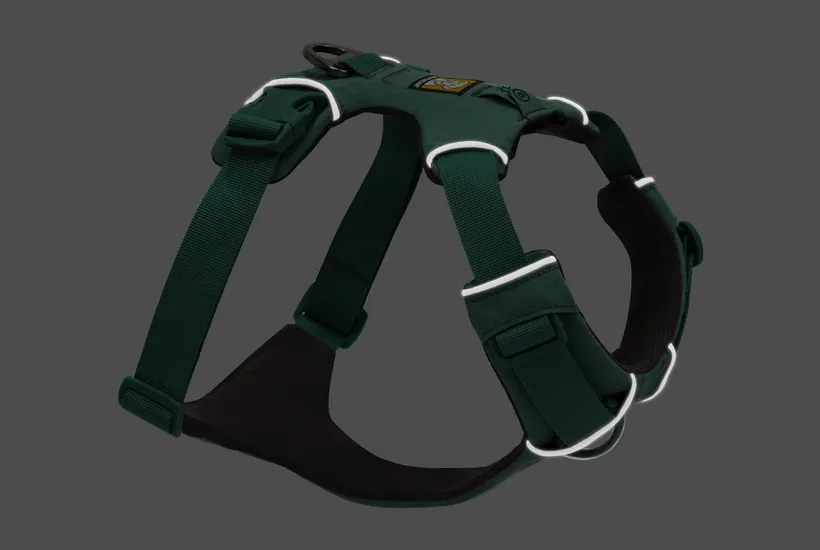 Ruffwear Front Range Dog Harness in River Rock Green