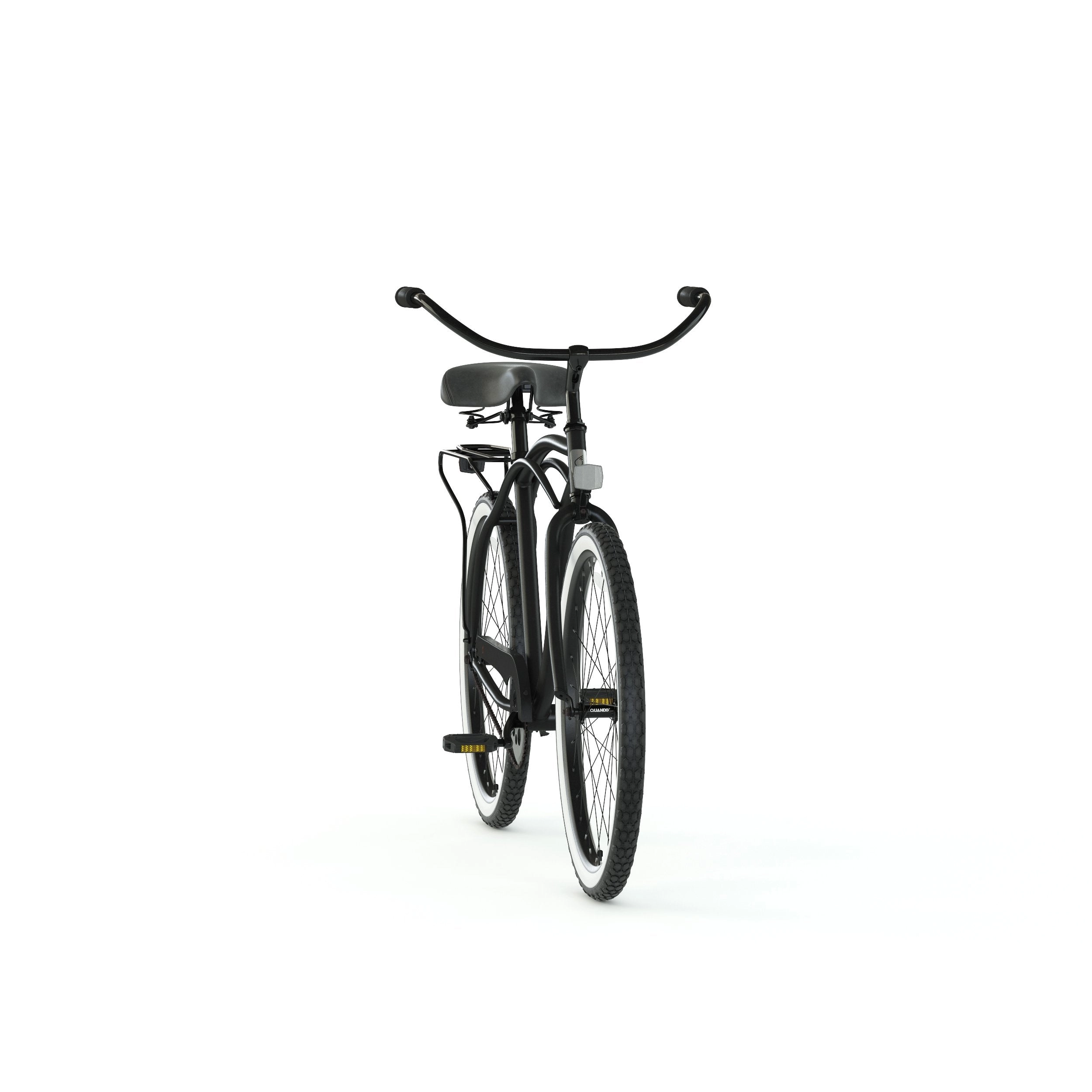 sixthreezero Around the Block Men's 24" 3 Speed Beach Cruiser Bicycle with Rear Rack