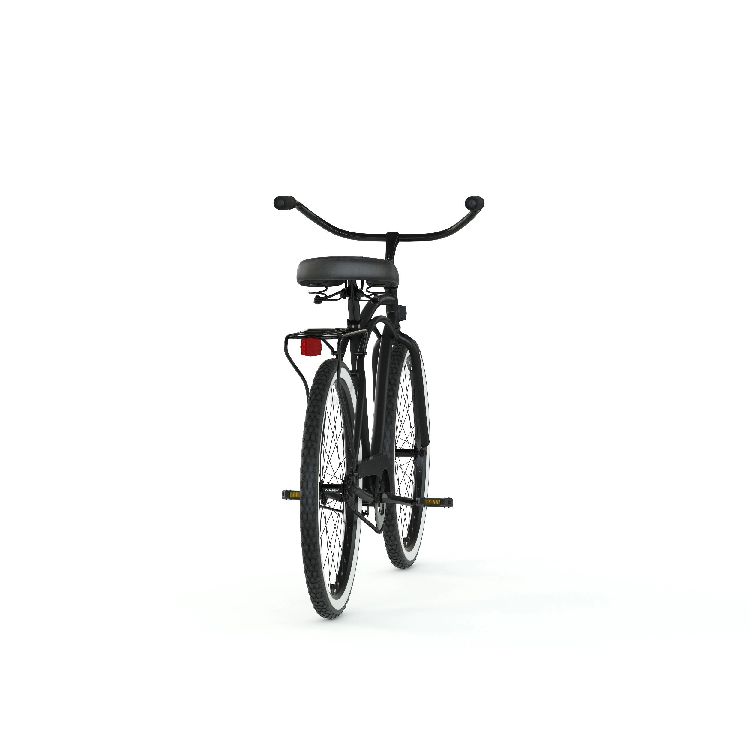 sixthreezero Around the Block Men's 24" 3 Speed Beach Cruiser Bicycle with Rear Rack