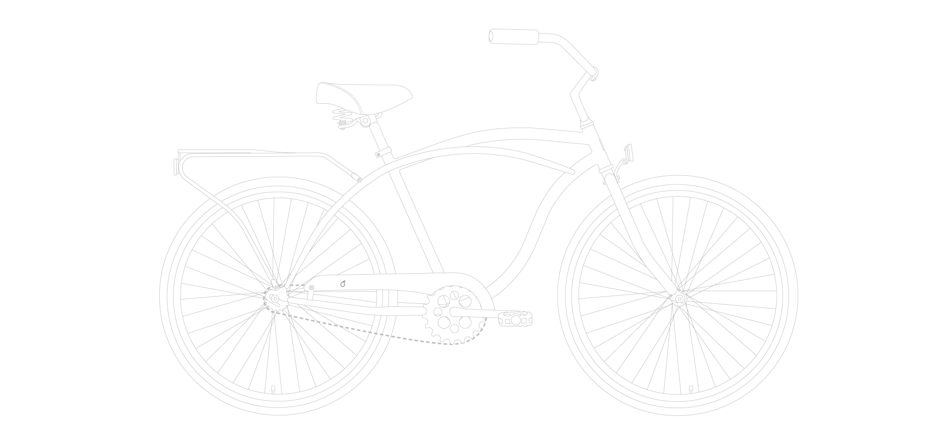 sixthreezero Around the Block Men's 24" 3 Speed Beach Cruiser Bicycle with Rear Rack