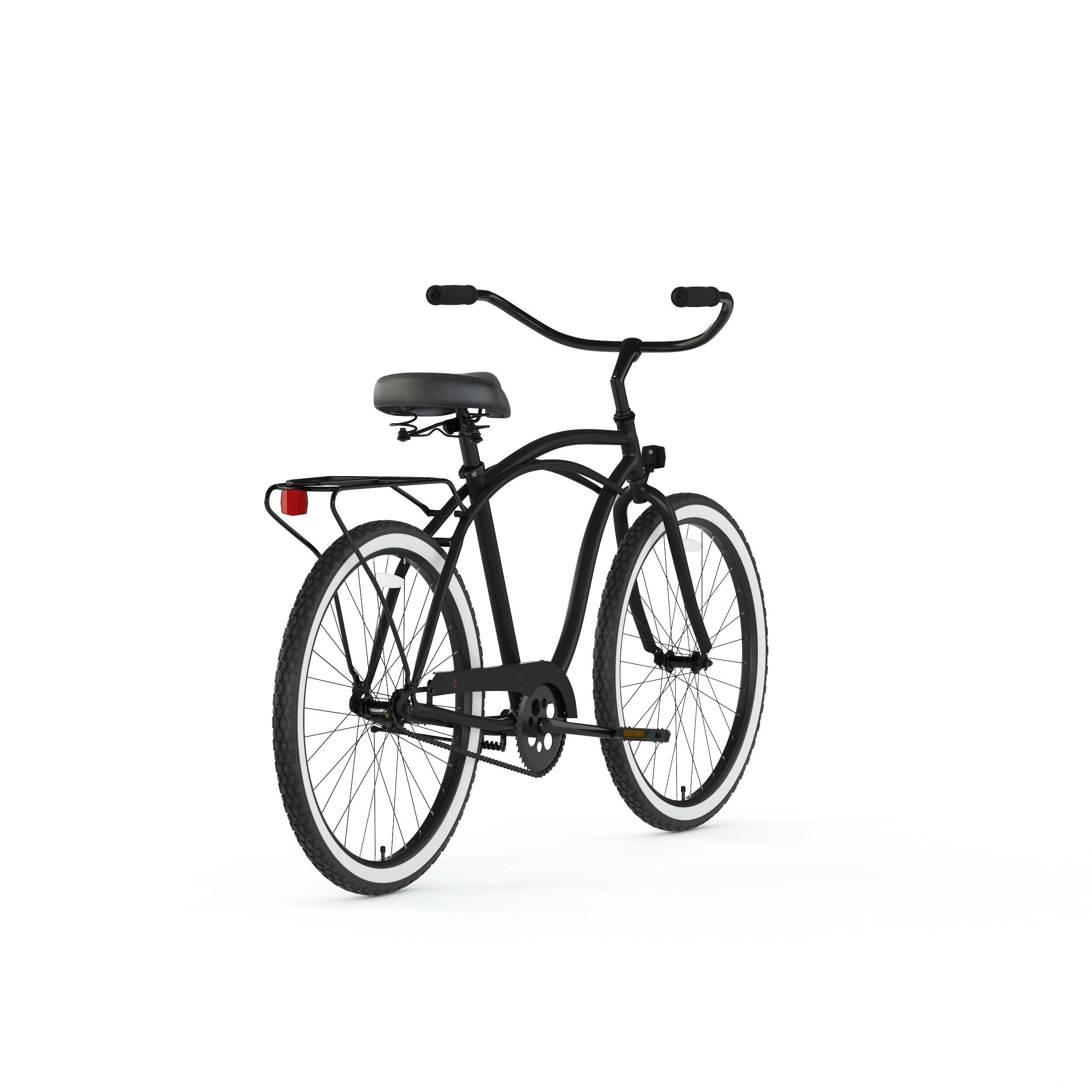 sixthreezero Around the Block Men's 24" 7 Speed Beach Cruiser Bicycle with Rear Rack