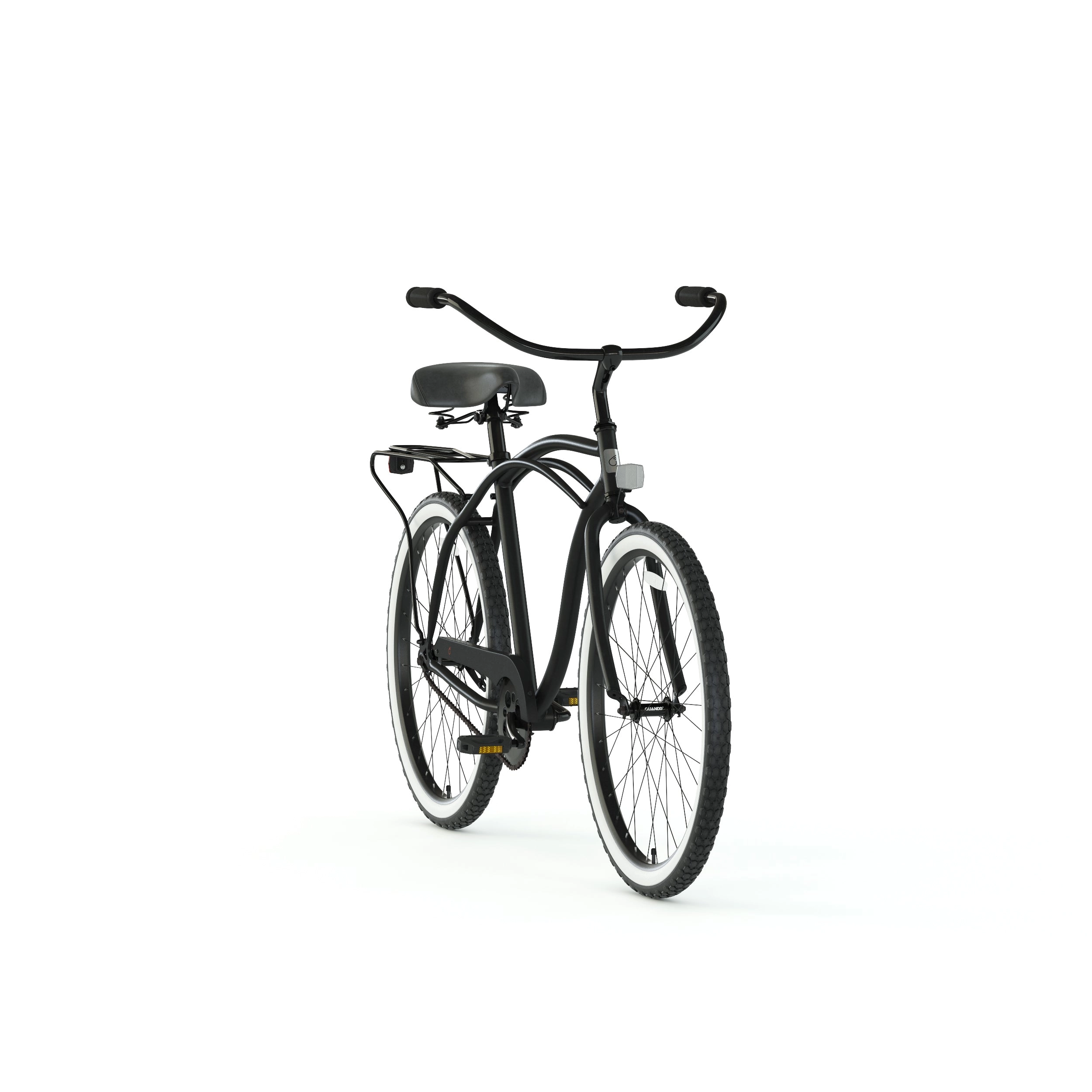 sixthreezero Around the Block Men's 24" 7 Speed Beach Cruiser Bicycle with Rear Rack